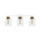 Quoizel Lighting BTC8624W Baltic 3-Lights 300W Matte White Bath Light