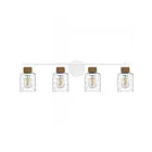 Quoizel Lighting BTC8634W Baltic 4-Lights 400W Matte White Bath Light