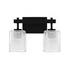 Quoizel Lighting BTH8613MBK Brenthouse 2-Lights 200W Matte Black Bath Light