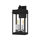 Quoizel Lighting CAM8408MBK Carmen 2-Lights 120W Matte Black Outdoor Wall Lantern
