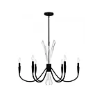 Quoizel Lighting CCY5032MBK Cecily 6-Lights 360W Matte Black Chandelier