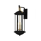 Quoizel Lighting CFD8410MBK Crestfield 3-Lights 180W Matte Black Outdoor Wall Lantern