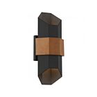 Quoizel Lighting CHS8307MBKG Chasm Matte Black Gold Outdoor Wall Lantern