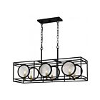 Quoizel Lighting Chalamont CHT636EK 6-Lights 6100W Earth Black Island Chandelier