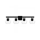 Quoizel Lighting CIA8632MBK Celina 4-Lights 400W Matte Black Bath Light