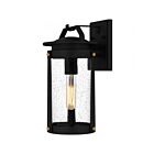 Quoizel Lighting CLI8407EK Clifton 1-Light 100W Earth Black Outdoor Lantern