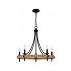 Quoizel Lighting CNI5026MBK 5 Lights Matte Black 300W Catania Chandelier