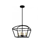 Quoizel Lighting Concho Bay COB2816MBK 4-Lights Matte Black 240W Pendant