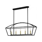 Quoizel Lighting Concho Bay COB540MBK 5-Lights 5100W Matte Black Island Chandelier
