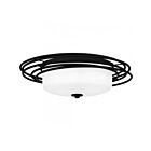 Quoizel Lighting CPE1620MBK 2 Lights Matte Black 60W Calliope Flush Mount