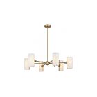 Quoizel Lighting CRR5036BGD Curran 6-Lights 360W Bronze Gold Chandelier