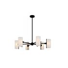 Quoizel Lighting CRR5036MBK Curran 6-Lights 360W Matte Black Chandelier