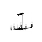 Quoizel Lighting CRZ648MBK Cruz 6-Lights 360W Matte Black Chandelier