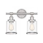 Quoizel Lighting DIX8615BN Dixie 2-Lights 200W Brushed Nickel Vanity Light