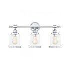 Quoizel Lighting Dixie DIX8623C 3-Lights Polished Chrome 300W Vanity Light