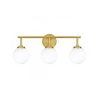 Quoizel Lighting ELO8624AB Eloise 3-Lights 180W Aged Brass Vanity Light