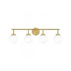 Quoizel Lighting ELO8633AB Eloise 4-Lights 240W Aged Brass Vanity Light
