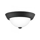 Quoizel Lighting ERW1611MBK Erwin 1-Light 60W Matte Black Flush Mount