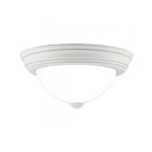 Quoizel Lighting ERW1611W Erwin 1-Light 60W White Lustre Flush Mount