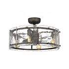 Quoizel Lighting Fortress FTS3124MM Mottled Silver 32W 24.25" Ceiling Fan