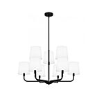 Quoizel Lighting GGR5032MBK 9 Lights Matte Black 540W Gallagher Chandelier