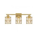 Quoizel Lighting GIB8622AB 3 Lights Aged Brass 300W Gibson Bath Light