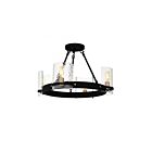 Quoizel Lighting GLC1720MBK Gloucester 4-Lights 240W Matte Black Semi Flush Mount