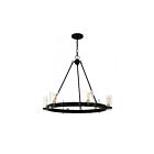 Quoizel Lighting GLC5028MBK Gloucester 6-Lights 360W Matte Black Chandelier