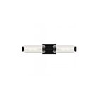 Quoizel Lighting HWS8524MBK Hawes 2-Lights 120W Black Bathroom Light