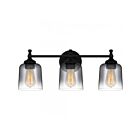 Quoizel Lighting JEN8624MBK Jenson 3-Lights 300W Matte Black Vanity Light