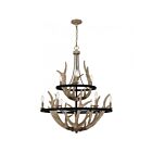 Quoizel Lighting JR5032EK 9 Lights Earth Black 540W Journey Chandelier