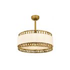 Quoizel Lighting KAT3124BRG Kate 4-Lights 32W Brushed Gold Pendant