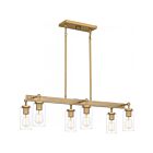 Quoizel Lighting Kelleher KEL633NWS Nouveau Painted Weathered Brass 600W Island Light