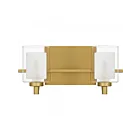 Quoizel Lighting KLT8602BRGLED Kolt 2-Lights 8W Brushed Gold Bath Light