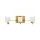 Quoizel Lighting KLT8603BRGLED Kolt 3-Lights 12W Brushed Gold Bath Light