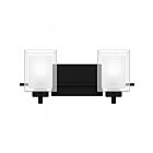 Quoizel Lighting Kolt KLT8902MBK 2-Lights Matte Black 200W Vanity Light