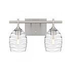 Quoizel Lighting Lucy LCY8615BN 2-Lights Brushed Nickel 200W Vanity Light