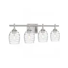 Quoizel Lighting Lucy LCY8629BN 4-Lights Brushed Nickel 400W Vanity Light
