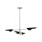 Quoizel Lighting LOI444BWS Leoni 4-Lights 240W Brushed Weathered Brass Island Light