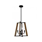 Quoizel Lighting Mayline MAL2816MBK 4-Lights 240W Matte Black Pendant