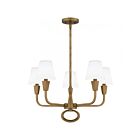 Quoizel Lighting MAO5026WS 5 Lights Weathered Brass 300W Mallory Chandelier