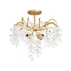Quoizel Lighting MAP1720GFL Maple 4-Lights 240W Gold Leaf Semi Flush Mount