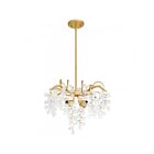 Quoizel Lighting MAP2820GFL Maple 4-Lights 60W Gold Leaf Pendant