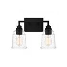 Quoizel Lighting MCI8614MBK McIntire 2-Lights 200W Matte Black Vanity Light
