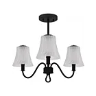 Quoizel Lighting MCK1722MBK McKinney 180W Matte Black Semi Flush Mount