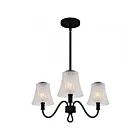 Quoizel Lighting MCK5022MBK McKinney 3-Lights 180W Matte Black Chandelier