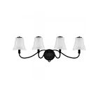Quoizel Lighting MCK8631MBK McKinney 4-Lights 240W Matte Black Bath Light