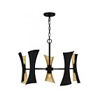 Quoizel Lighting MYL5027MBK Myla 10-Lights 600W Matte Black Chandelier