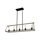 Quoizel Lighting Oak Park OKP542MBK Matte Black 500W Island Light