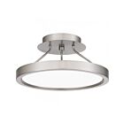 Quoizel Lighting OST1811BN Outskirts 15W Brushed Nickel LED Semi Flush Mount